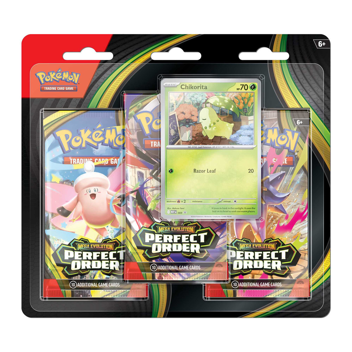 Pokémon TCG: Mega Evolution Perfect Order - 3 Pack CDU (12)