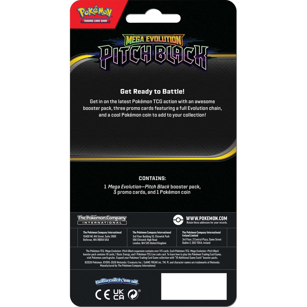 Pokémon TCG: Mega Evolution Pitch Black - Premium Checklane CDU