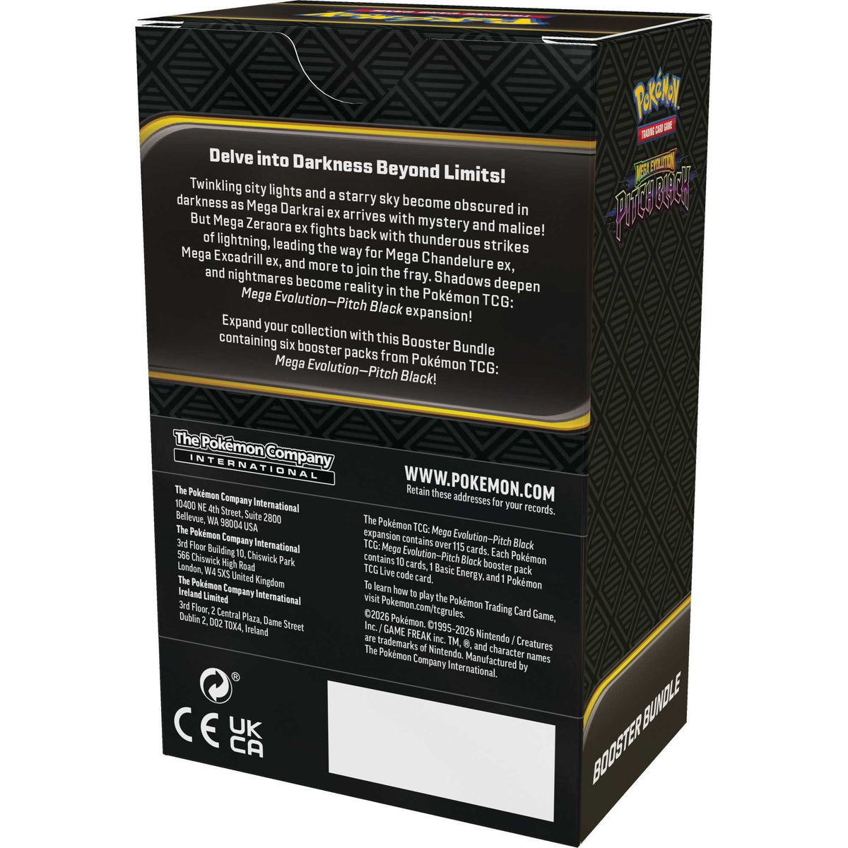 Pokémon TCG: Mega Evolution Pitch Black - Booster Bundle